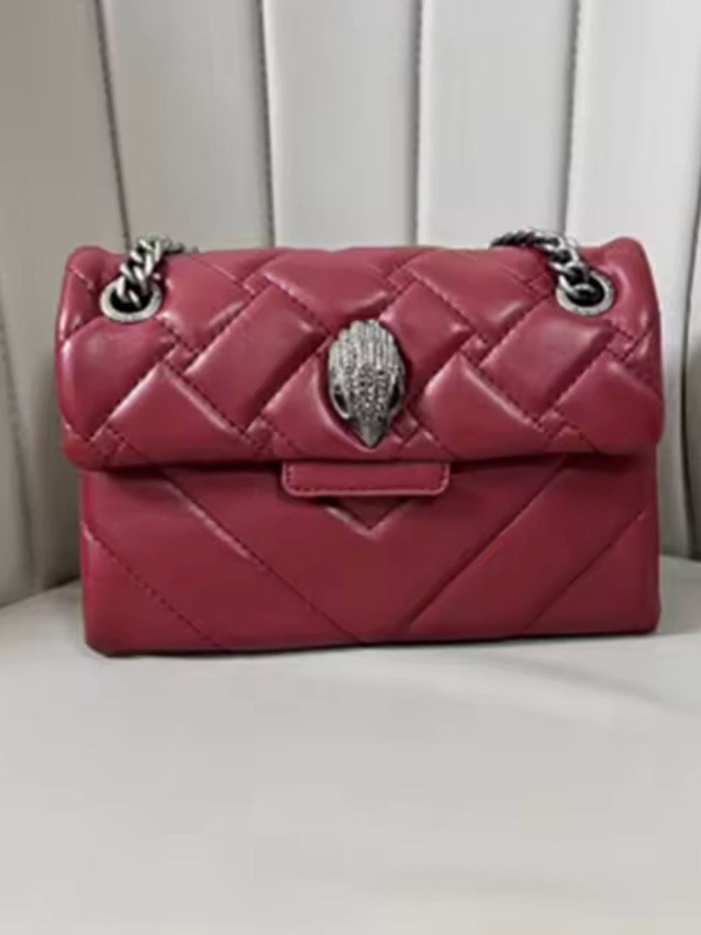 Inspired  Kurt Geiger red Shoulder Bag 8 in length & 5 in height & 3in width